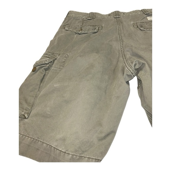 Polo Ralph Lauren Shorts Mens 38 Green 100% Cotton Flat Front Cargo Heavyweight - Picture 5 of 12